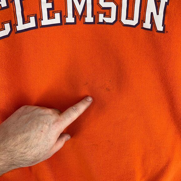 University Clemson Sweater Mens XL Vintage 90s College Alumni‎ School Fraternity - Picture 3 of 7